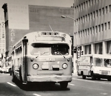 1970s Southeastern Pennsylvania SEPTA Bus #653 B&W Photograph Philadelphia PA picture