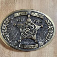 Fraternal Order of Police (FOP) 100th Centennial Buckle Addison Chicago Illinois picture