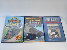 Lot Of 3 Pentrex Railroad DVDs Denver And Rio Grande Norfolk And Western Amtrak  picture