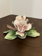 Vintage Porcelain Capodimonte Flowers Sculpture. Gloss Finish picture