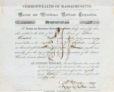 Boston and Providence Railroad Corp. - 1856 $5,000 Railroad Bond - Railroad Bond picture