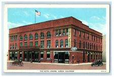 1938 The Hotel Jerome Building Cars Aspen Colorado CO Posted Vintage Postcard picture