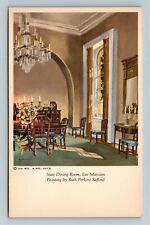 Arlington VA-Virginia State Dining Room, Lee Mansion Vintage Souvenir Postcard picture
