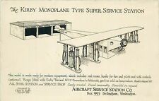RARE Kirby Monoplane type super aircraft airplane Service Gas Station Bellingham picture