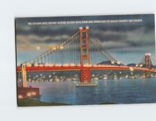 Postcard Golden gate Bridge Across Golden Gate California USA picture