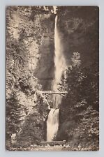 Postcard RPPC Muttnomah Falls Columbia River Highwy Oregon Walkway Bridge c1926 picture