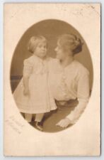 Westminster MD RPPC Buckingham Ebaugh Family Darling Elinor And Mom Postcard B43 picture