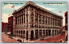 A655 Vintage Postcard Brandeis Stores Omaha Nebraska Largest Store In The West picture