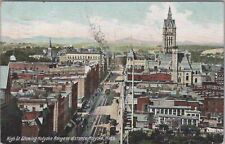 High Street with Holyoke Range in the Distance Holyoke Massachusetts Postcard picture