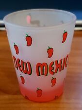New Mexico Souvenir SHOT GLASS Chili Peppers  picture