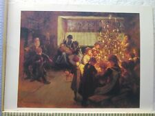 Postcard Household Scene During Christmas & New Year Holiday Greeting Card picture