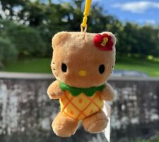 Sanrio Tan Hello Kitty (pineapple)Keychain plush Hawaii-exclusive 🤙🏽100% Auth picture