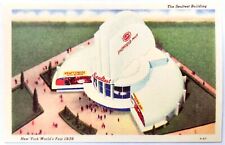 Vintage Art Deco NY Worlds Fair 1939 Linen Litho Postcard Sealtest Bldg picture