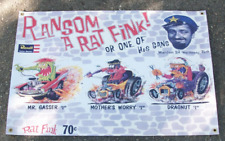 Ed Roth Rat Fink Banner Poster Flag Model Cars MR GASSER MOTHERS WORRY DRAGNUT picture