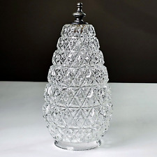Vintage MCM Pinecone Pineapple Light Shade Globe Clear Glass 9” 4 1/2  3