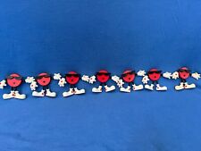 Vintage 7Up SPOT Figurines 1991 Lot of 7 Bendable Toy Mascot Advertising 7-UP picture