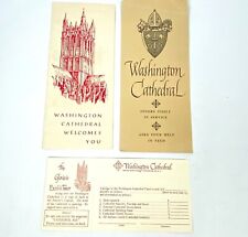 Vintage Washington Cathedral Welcome Brochures Information Lot Washington DC picture