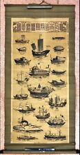 Antique Imperial Japanese Warship Evolution Scroll, Meiji 30 (1897), Rare picture