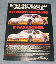1988 Merkur XR4Ti Vintage Race Car Ad 