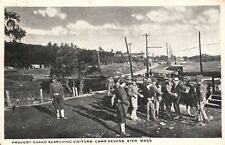 Vintage Postcard 1911 Provost Guard Searching Visitors Camp Devens Ayer Mass. picture