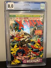 X-men #95 CGC 8.0 White Pages - KEY Death of Thunderbird picture