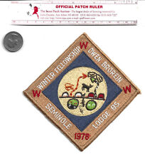 Lodge 85 Seminole 1976 Winter Fellowship Patch picture