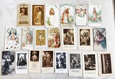 ANTIQUE LOT of 21 QUALITY CHROMOs/DIECUTs JESUS~Gold Edged picture