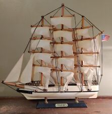 1846 Whaling Clipper Ship Wooden Model 15