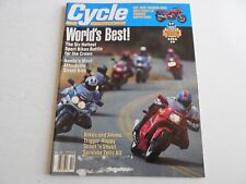 Cycle magazine Oct. 1991 World's Best Sportbike, Chris Carr, Yamaha TDM 850 picture