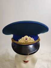 Authentic Vintage 1982 USSR Parade KGB Officer Hat Hammer/Sickle Cap Badge  picture