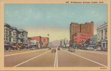 Postcard Washington Avenue Ogden Utah UT picture