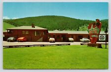 c1950s~UTE Trail Motel~Neon Sign~US HWY 40~Hot Sulphor~Colorado CO~VTG Postcard picture