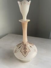 Antique  French Opaline Glass And Enamel Perfume Bottle-9.5” Signed By Artist picture