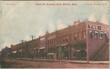 Postcard Oklahoma OK Hobart Third Street 1912 Business District Downtown picture