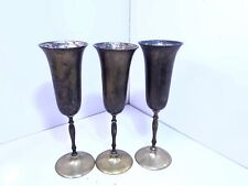 Vintage Brass Goblets Set Of Three picture