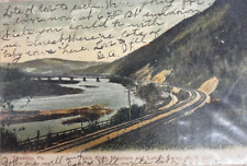 Estate Sale Vintage Railroad Postcard Table Rock Mt. & Valley R.R. Curve, PA1908 picture
