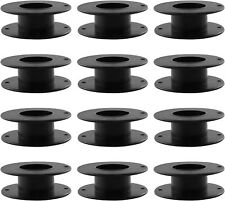 12pcs 55mm Plastic Spool Black Bobbin Empty Spools for Ribbon Beading String ... picture