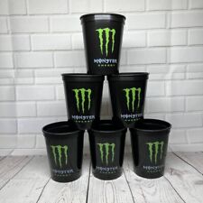 Vintage Monster Energy Plastic Cup 6 Pack New picture