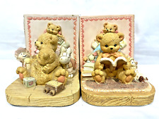 A Set Of Teddy Bear Book Ends Teddys Day Out Resin Bookends picture
