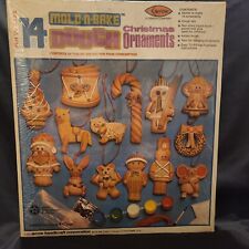 VTG Dough-n-Bake Christmas Ornaments Kit 1976 picture