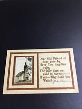 1912 Elroy, Wisconsin Postcard - German Evangelical Church 249 picture
