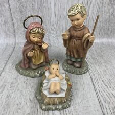 The Berta Hummel Studio Goebel 1996 Joseph Mary Baby Jesus Nativity Figurines picture