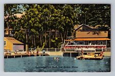North East Harbor ME-Maine, Swimming Pool, Antique, Vintage Souvenir Postcard picture