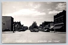 RPPC Old Cars Stores Downtown State Street South Garner Real Photo Iowa P724 picture
