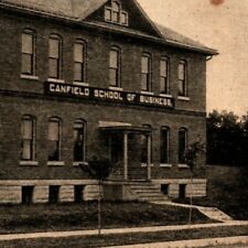 Owatonna, Mn, 1900's UDB Postcard Canfield School Of Business Exterior St. View  picture