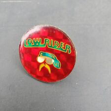 Vintage Lowrider Pin Retro Low Rider Man Hat Magazine  picture