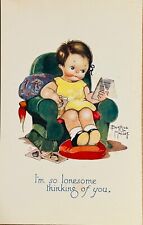 Antique Tuck Cute Kiddies 3607 Girl Signed Beatrice Mallet Postcard c1920 picture