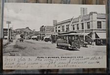 Rare 1908 Gurly PRESCOTT ARIZONA AZ TROLLEY Streetcar ALBERTYPE Post Card  Tram picture