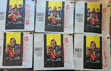 LOT OF 6 THE A-TEAM MR. T 1983 TOPPS EMPTY WAX WRAPPERS 3 OF MR. T & 3 OF TEAM picture