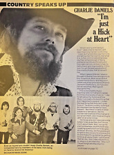 1981 Country Western Performer Charlie Daniels I'm Just A Hick At Heart picture